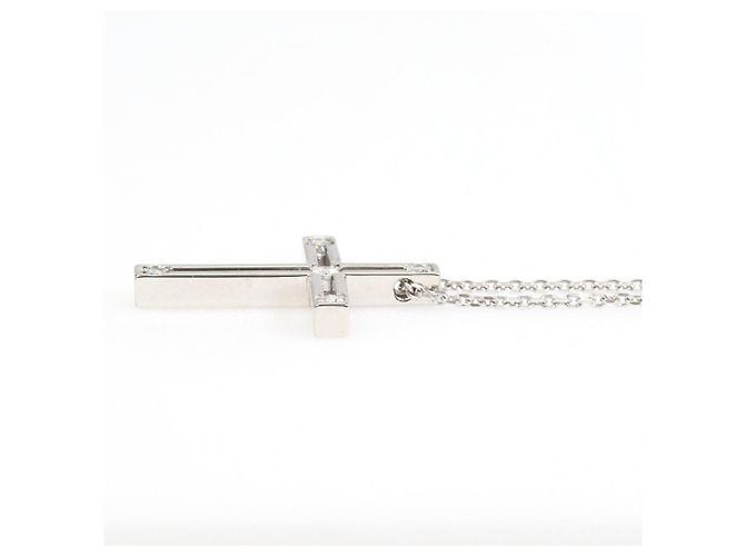 Autre Marque Collana in oro bianco 18K con diamante - vista 2