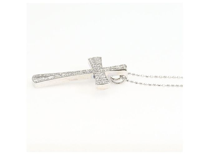 Autre Marque Collana in oro bianco 18K e diamanti - vista 2
