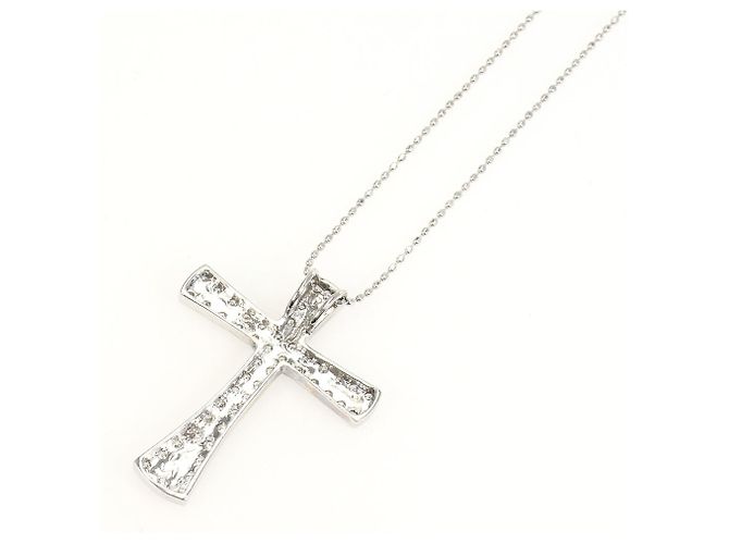 Autre Marque Collana in oro bianco 18K e diamanti - vista 3