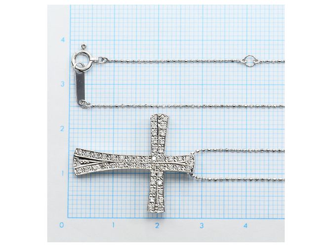 Autre Marque Collana in oro bianco 18K e diamanti - vista 5