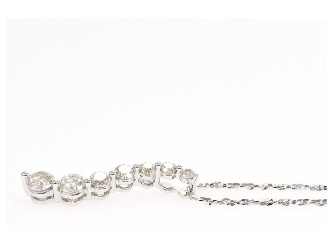 Autre Marque Collana in oro bianco 18K e diamanti - vista 2