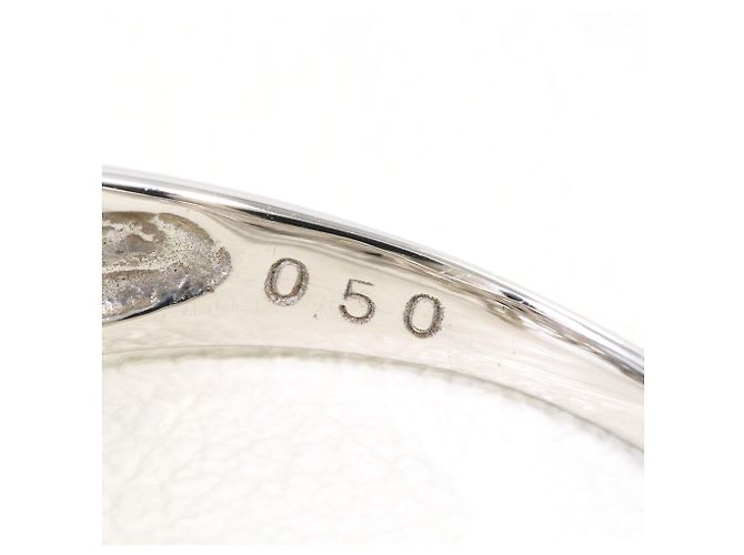 Autre Marque Bandring aus 18K Weißgold mit braunem Diamanten - Ansicht 5