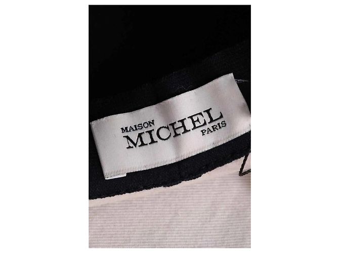 Cappello Panama Maison Michel beige in lana - vista 4