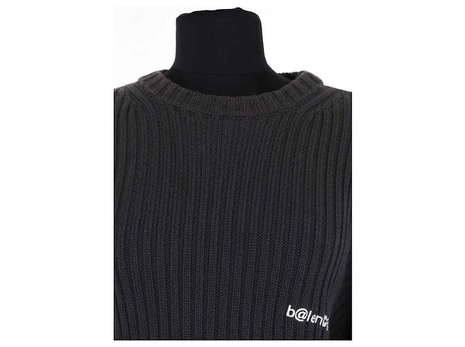 Balenciaga Wollpullover Grau - Ansicht 2