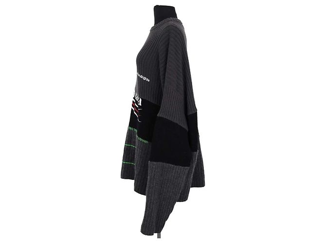 Balenciaga Wollpullover Grau - Ansicht 3