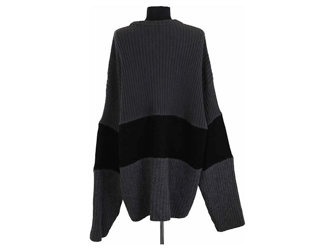 Balenciaga Wollpullover Grau - Ansicht 4