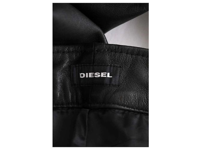 Diesel Lederhose schwarz XL - Ansicht 5