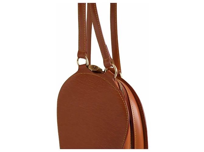 Zaino Louis Vuitton in pelle marrone - vista 2