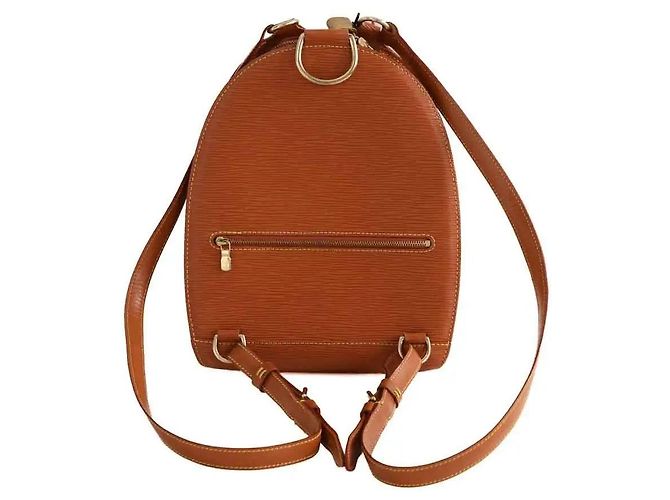 Zaino Louis Vuitton in pelle marrone - vista 3