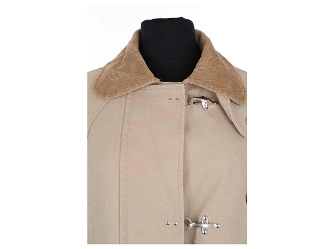 Autre Marque Abrigo Damson Madder de algodón beige - vista 2