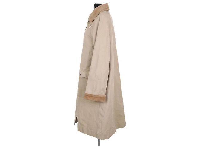 Autre Marque Abrigo Damson Madder de algodón beige - vista 3