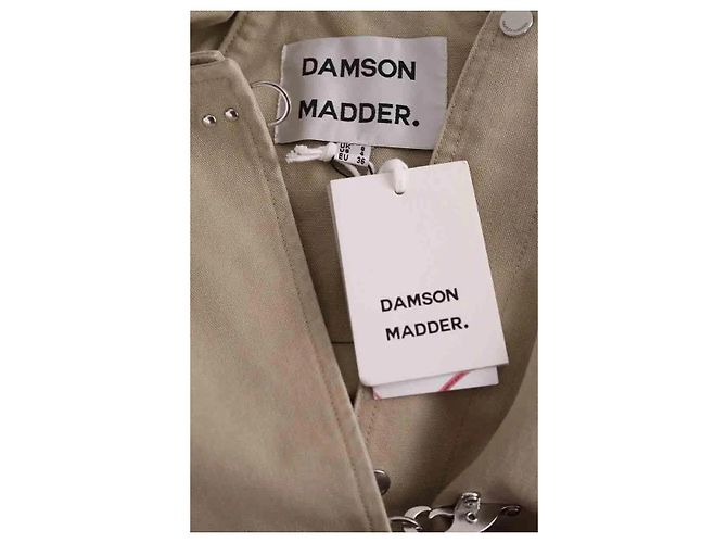 Autre Marque Abrigo Damson Madder de algodón beige - vista 5