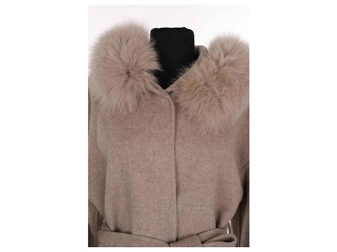 Abrigo Max Mara de lana beige - vista 2