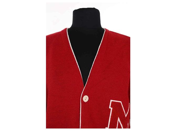 Autre Marque Merci Cardigan aus Wolle in Rot - Ansicht 2