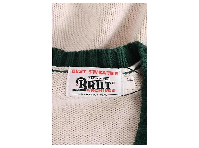 Autre Marque BRUT Pullover aus Baumwolle ecru - Ansicht 5