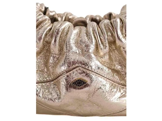 Pochette Ba&Sh in pelle oro - vista 2