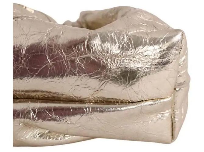 Pochette Ba&Sh in pelle oro - vista 5