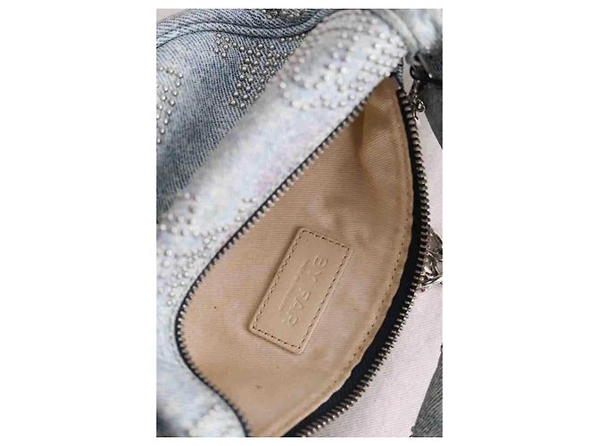 Mini borsa By Far blu in sintetico - vista 5