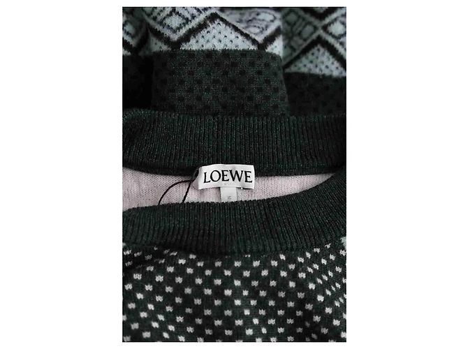 Loewe Wollpullover Khaki M - Ansicht 5