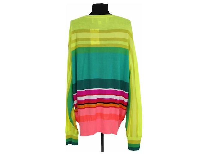 Autre Marque Christopher John Rogers Mehrfarbiger Wollpullover XXL - Ansicht 4