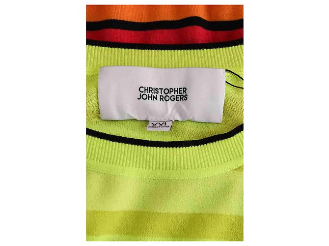 Autre Marque Christopher John Rogers Mehrfarbiger Wollpullover XXL - Ansicht 5