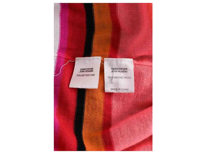 Autre Marque Christopher John Rogers Mehrfarbiger Wollpullover XXL - Ansicht 6