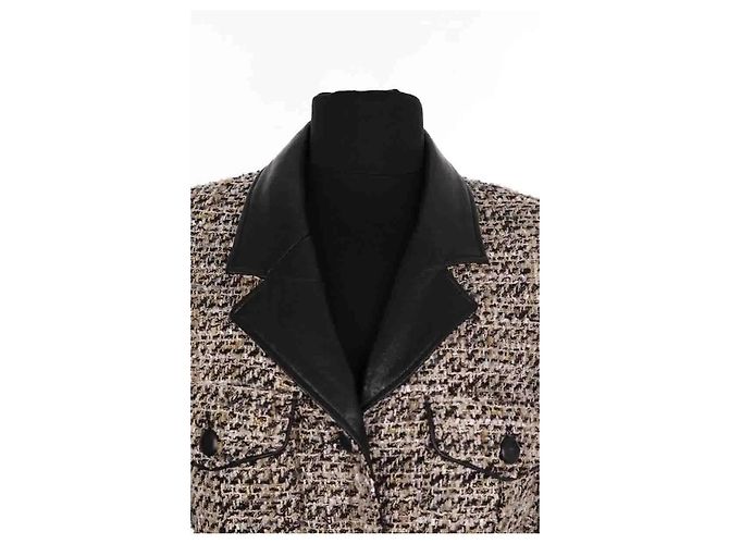 Abrigo de tweed beige The Kooples - vista 2