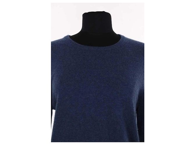 Jersey Eric Bompard de cachemira azul M - vista 2