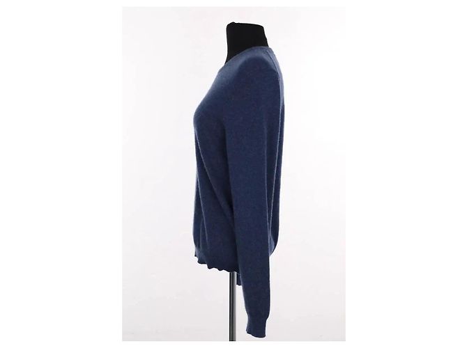 Jersey Eric Bompard de cachemira azul M - vista 3