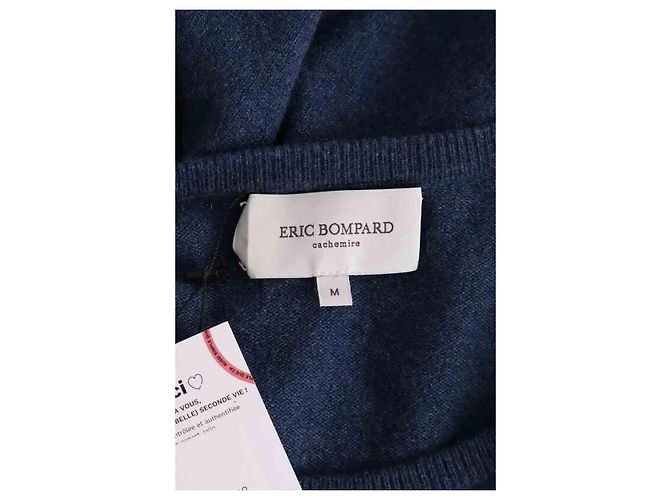 Jersey Eric Bompard de cachemira azul M - vista 5