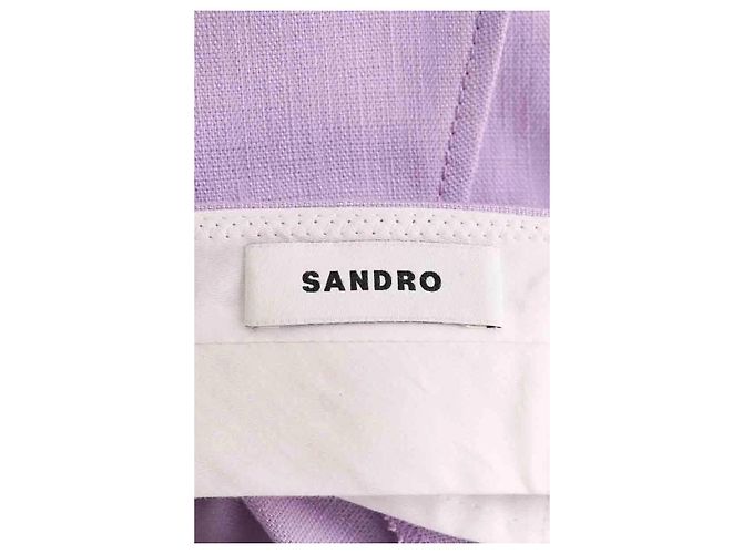 Sandro Pantalones rectos Palermo morados - vista 5