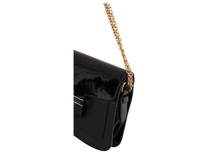 Mini borsa Vanessa Bruno nera in pelle verniciata - vista 2