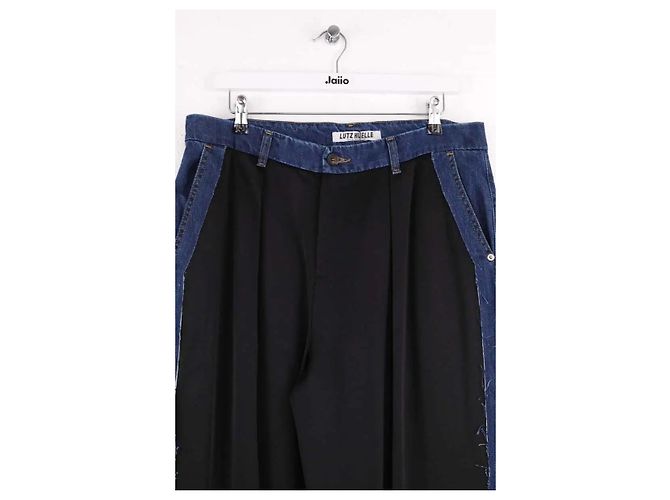Autre Marque Weite schwarze Hose - Ansicht 2