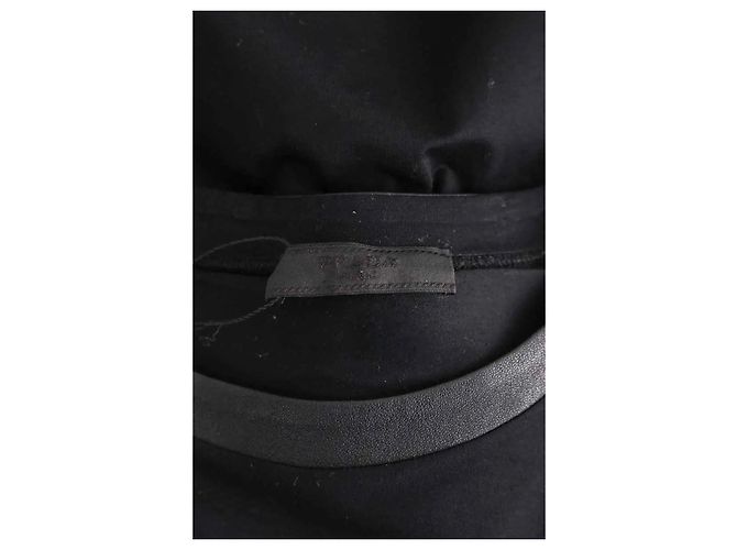 Camiseta Prada de cuero negro - vista 5