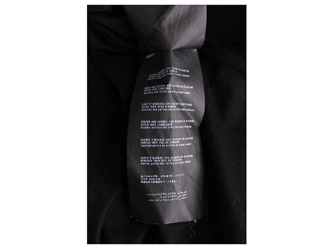 Camiseta Prada de cuero negro - vista 6