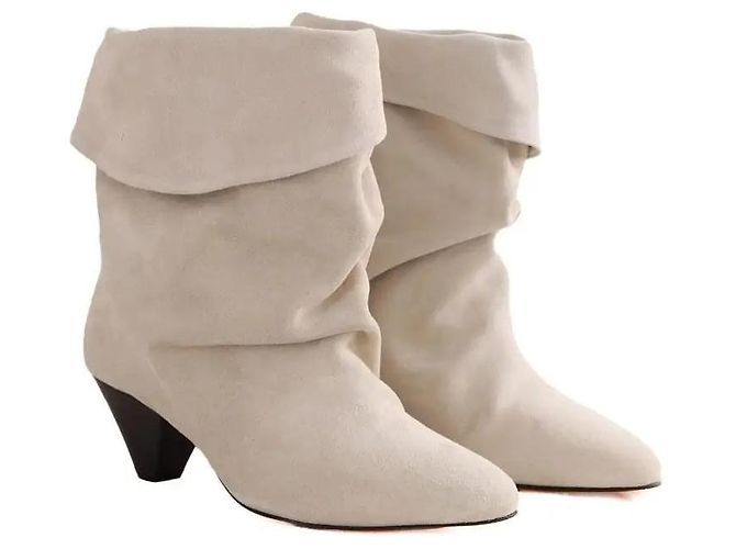 Botas Isabel Marant de piel beige - vista 3