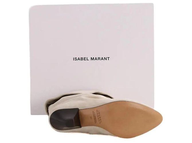Botas Isabel Marant de piel beige - vista 5