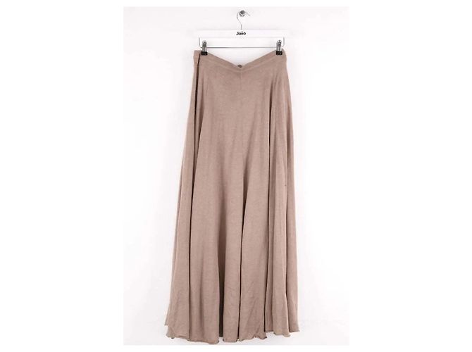 Autre Marque Falda de lana Lingua Franca beige - vista 2