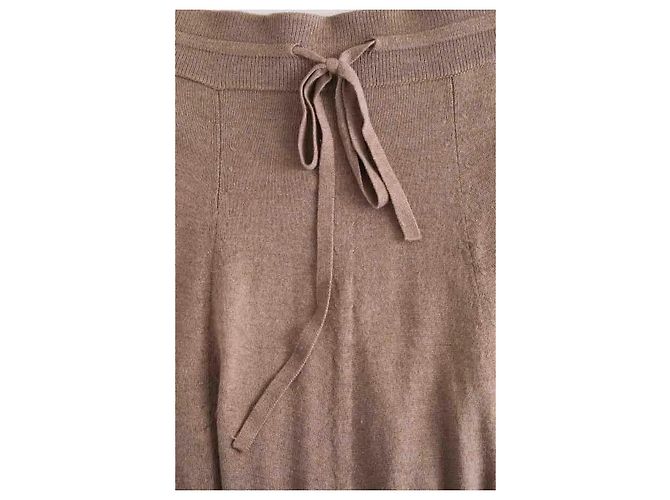 Autre Marque Falda de lana Lingua Franca beige - vista 3