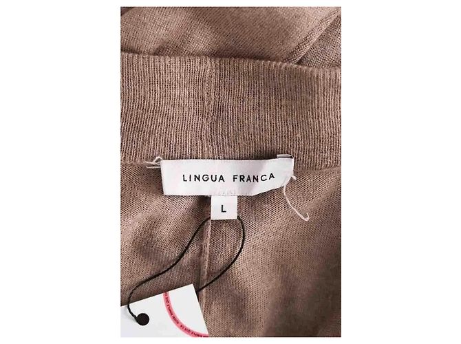 Autre Marque Falda de lana Lingua Franca beige - vista 4