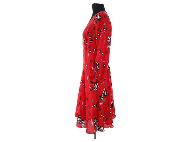 Rotes Seidenkleid von Zadig & Voltaire - Ansicht 3