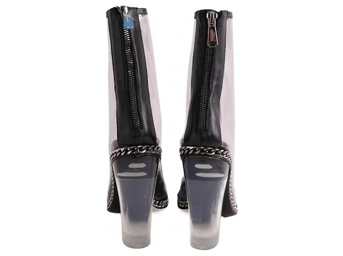 Stivaletti Balmain in tessuto nero - vista 2