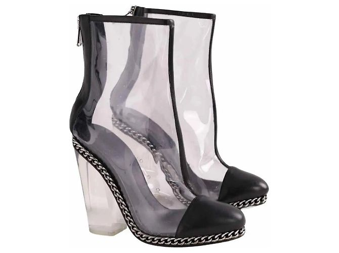 Stivaletti Balmain in tessuto nero - vista 3