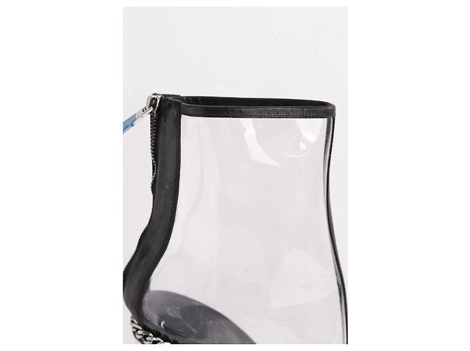 Stivaletti Balmain in tessuto nero - vista 4