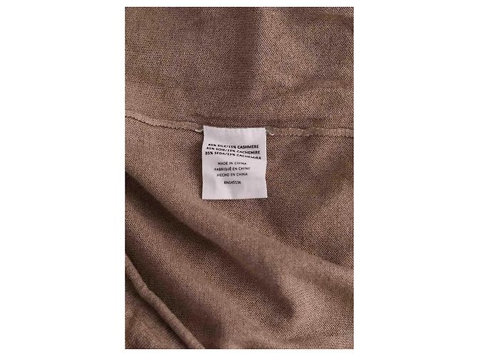 Autre Marque Top de seda Lingua Franca beige - vista 6