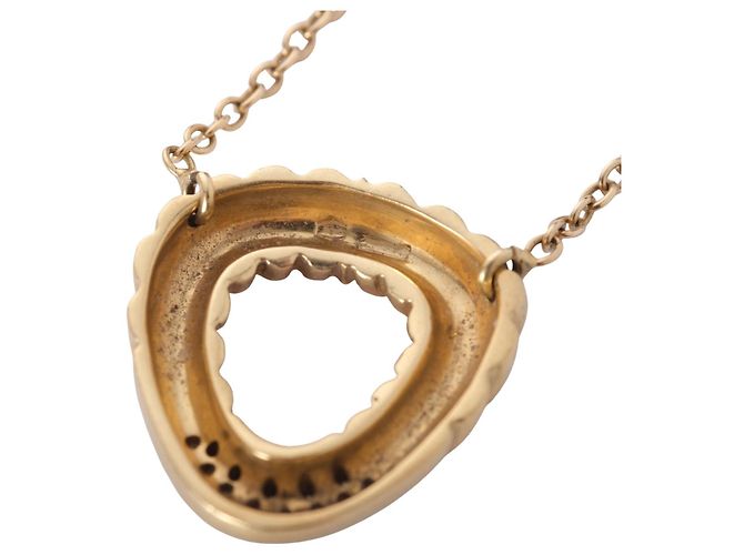 Autre Marque Collana con pendente in oro giallo 18K e diamanti bianchi - vista 4