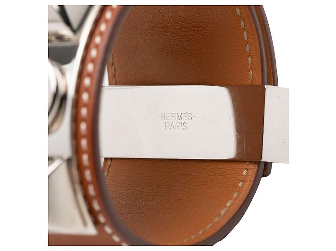 Bracciale Collier de Chien Hermès Barenia Argento - vista 4
