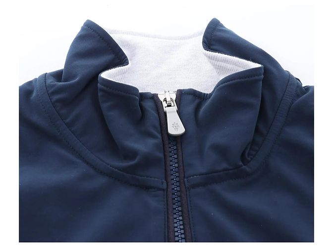 Autre Marque Eleventy Technische Bomberjacke in Navy Blue, Größe M - Ansicht 4