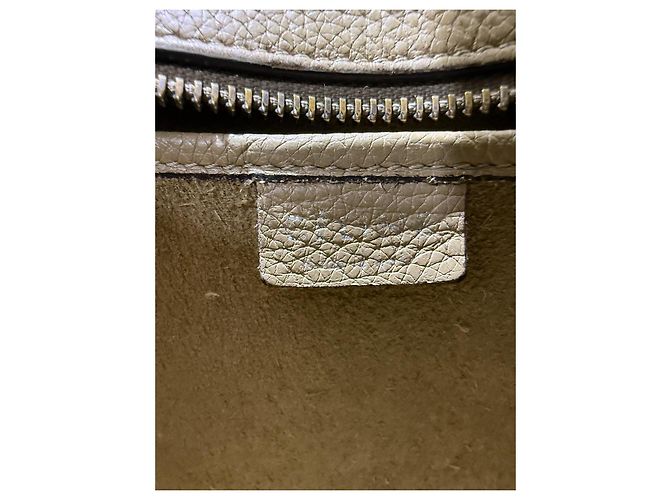 Borsa Céline Nano Luggage in pelle beige - vista 13