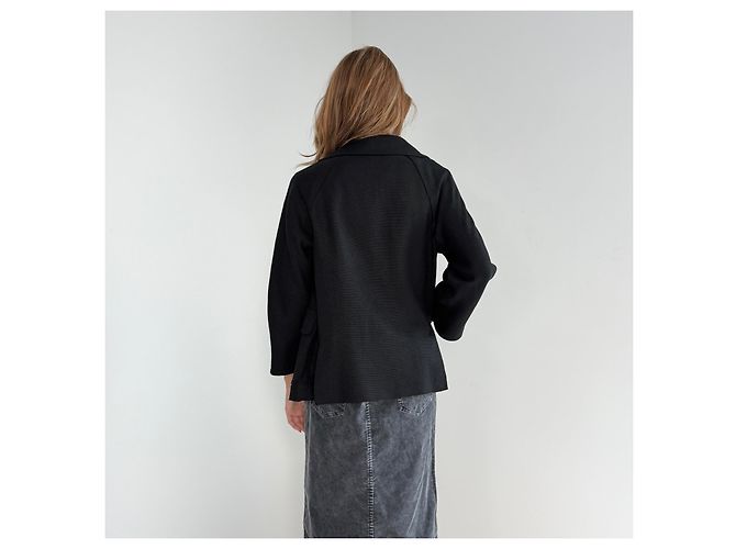 Autre Marque Blazer S Max Mara de mezcla de lino negro - vista 11